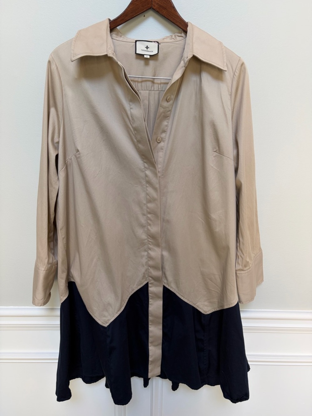 Tuckernuck Roux Dress Cotton Size L - Picture 5 of 9